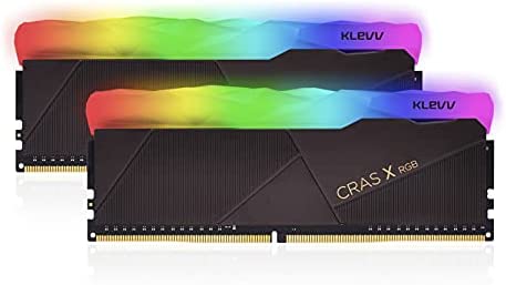 KLEVV CRAS X RVB 16GB kit (8GB x 2) 3200MHz Mémoire Gaming DDR4-RAM XMP 2.0 Haute Performance Surcadençage Fiche Technique et Prix au Maroc