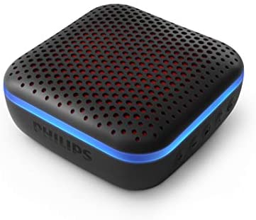 Philips Audio Enceinte Bluetooth, Enceinte Portable avec lumières LED (Microphone intégré, Robuste et étanche IPX7, 10 Heures de Lecture, Portée 20m) Noir TAS2505B/00 Fiche Technique et Prix au Maroc
