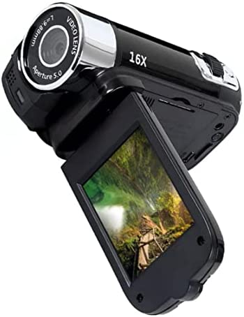 XKJFZ Caméra vidéo HD 16MP caméscope numérique haute définition avec écran LCD de 2,7 pouces noir, appareil photo numérique Fiche Technique et Prix au Maroc