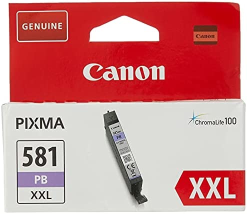 Canon CLI-581 XXL PB Cartouche Bleu Photo Capacité XXL (Emballage carton) Fiche Technique et Prix au Maroc