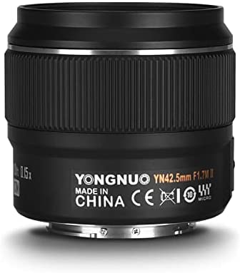 YONGNUO YN42.5mm F1.7M II Objectif à focale Grande Ouverture F1.7 Noir – Compatible Monture Micro 4/3 Panasonic & Olympus Fiche Technique et Prix au Maroc