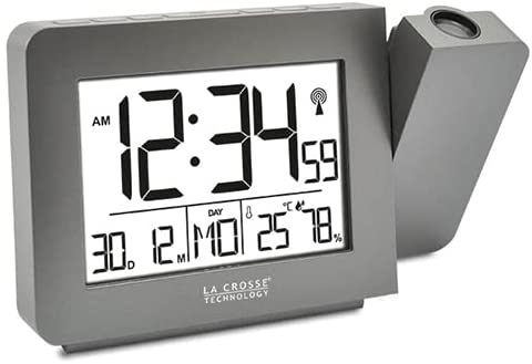 LA CROSSE TECHNOLOGY - WT522 Réveil Radio-Piloté avec Projection - Silver Fiche Technique et Prix au Maroc
