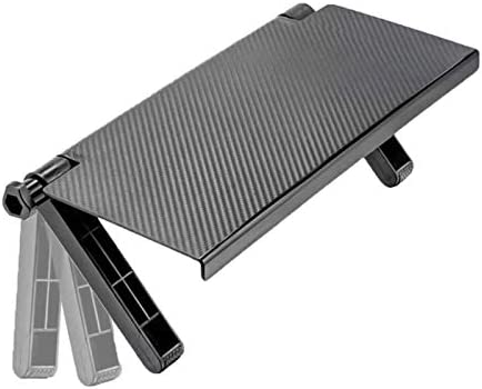 Jieddey Écran Réglable Étagère,Etagère TV Tablette Supérieure Réglable Support de Rangement pour Ecran Pliable Organisateur de Montage Etagère Supérieure pour Ordinateur Télévision à Ecran Plat Noir Fiche Technique et Prix au Maroc