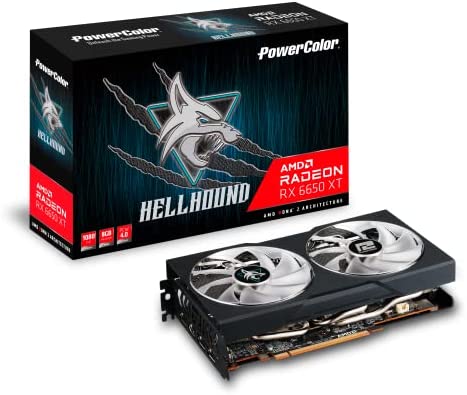 Powercolor VGA RX 6650 XT Hellhound OC 8 Go GDDR6 Carte Graphique Fiche Technique et Prix au Maroc