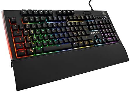 The G-LAB KEYZ Tellurium Clavier Gamer AZERTY filaire USB-Clavier gaming avec Rétro-éclairage RGB Multicolore, Repose-poignets Magnétique, 6 Touches Macros, Anti-Ghosting - PC Mac PS4 PS5 Xbox One & X Fiche Technique et Prix au Maroc