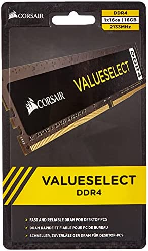 Corsair ValueSelect 16GB DDR4-2133 Module de mémoire 16 Go 1 x 16 Go 2133 MHz Fiche Technique et Prix au Maroc