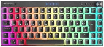 MARSGAMING MKCLOUD, Clavier Mécanique sans Fil RGB Noir, Ultra-Compact 75%, Switch Outemu SQ Pro Rouge, Langue Français Fiche Technique et Prix au Maroc