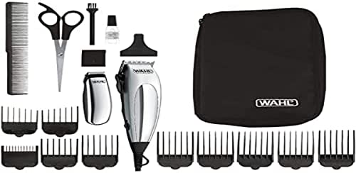 WAHL Home Pro Deluxe Combo Tondeuse Cheveux, Filaire, avec Levier pour Dégradés (1mm à 3mm), Lame Auto-Affutée de Qualité, Ne Tire Pas Les Cheveux 8 Sabots, Mini Tondeuse Pour Contours et Finitions Avis, Fiche Technique et Prix au Maroc