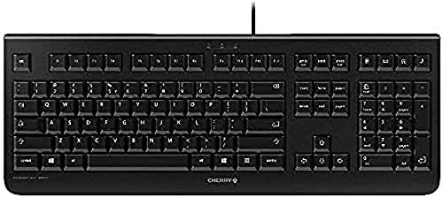 CHERRY KC 1000, disposition internationale, clavier QWERTY, clavier filaire, Blue Angel, approbation GS, design plat, frappe silencieuse, noirAvis,  Fiche Technique et Prix au Maroc