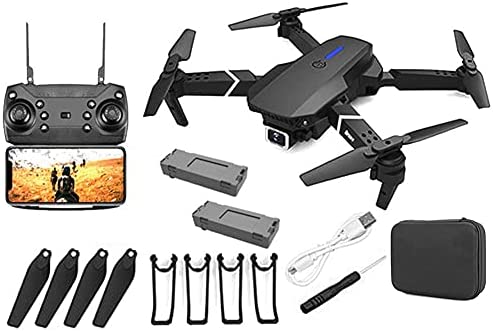 Nicejoy Drone, drone avec camera, drone E88 pro Drony pour adultes 4K Pro Dual Caméra pliable Vidéo Vidéo Vidéo Vidéo Vidéo RC avec 2battery Noir Fiche Technique et Prix au Maroc