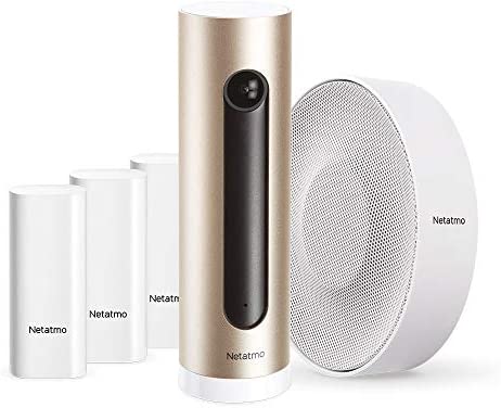 Netatmo Système d'Alarme Vidéo Intelligent Complet: Caméra Intérieure WiFi + Sirène 110 DB sans-Fil + 3 Détecteurs d'Ouverture pour Portes et Fenêtres Avis, Fiche Technique et Prix au Maroc