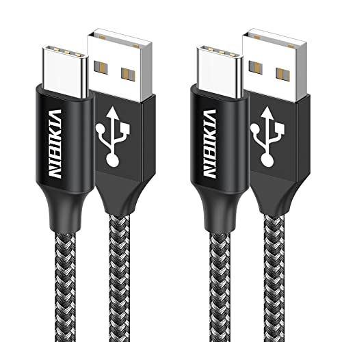 Câble USB C, câble de charge USB C [2 pièces] Long nylon pour téléphone portable type C Câble de charge rapide pour Samsung Galaxy S22/S21/S20/S10/S9, A52/A51 Huawei P40/Mate40, Sony Xperia Fiche Technique et Prix au Maroc