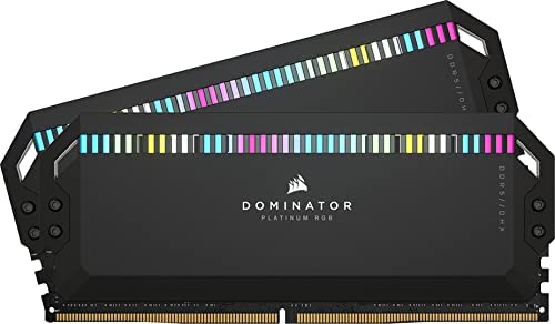 Corsair Dominator Platinum DDR5 32GB (2 x 16 GB) DDR5 5600MHz C36 (Optimisé pour Les Cartes Mères DDR5 Intel, XMP 3.0 Personnalisables, Faites Tout et Faites-Le Plus Vite) Noir Fiche Technique et Prix au Maroc