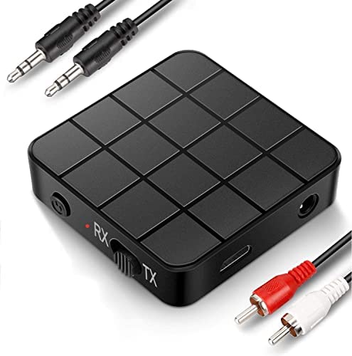 ZSDF Récepteur Bluetooth 5.0 Adaptateur, 2 en 1, Adaptateur Bluetooth Mini Portable RCA & 3,5 mm Audio HD Compatible AUX à Faible Latence pour PC, TV, Smartphone, Tablette, Voiture Système Audio Fiche Technique et Prix au Maroc