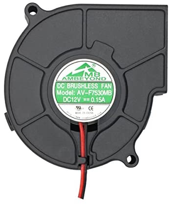 75mm x 30mm 7530 12V double roulement à billes DC sans balais de ventilateur de refroidissement ventilateur AV-F7530MB CE TUV Fiche Technique et Prix au Maroc
