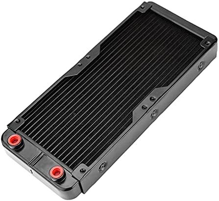 Radiateur de refroidissement par eau, 240 mm G4/1 Kit de dissipateur thermique pour refroidisseur d'eau en aluminium à 18 tubes, pour système de refroidissement du processeur de l'ordinateur PC Fiche Technique et Prix au Maroc