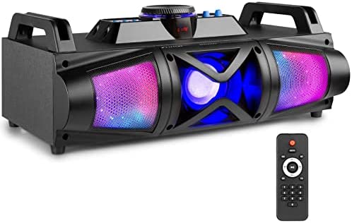 Fenton MDJ160B Enceinte Bluetooth avec Batterie 150W - Noir, Enceinte à LED, Enceinte Bluetooth Lumineuse, Enceinte connectée, Enceinte Portable, idéale pour ambiancer et Profiter de Vos soirées Fiche Technique et Prix au Maroc