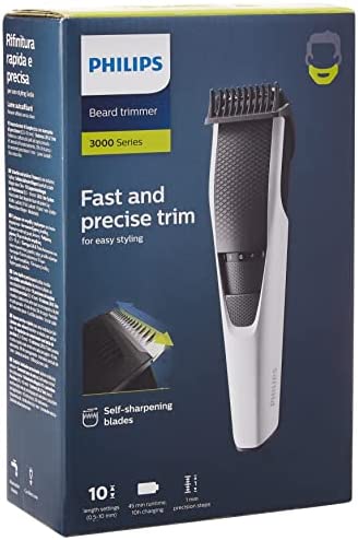 Philips BT3206/14 Tondeuse Barbe Series 3000, 10 longueurs de coupe pour une barbe impeccable Avis, Fiche Technique et Prix au Maroc