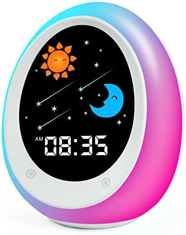 Réveil éducatif pour Enfant, I.Code Entraîneur de Sommeil météore , Machine à Bruit de pépinière et veilleuse avec minuterie de Sieste pour Les Plus Jeunes Fiche Technique et Prix au Maroc