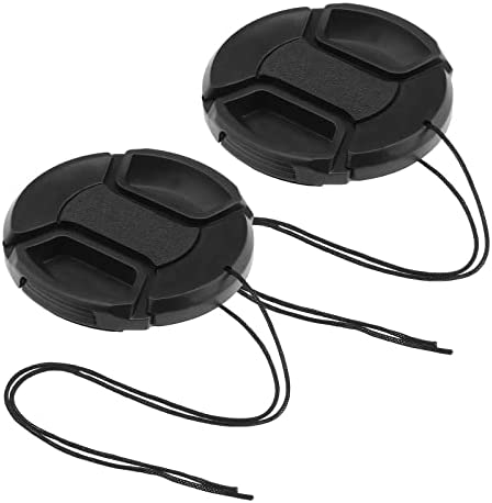 2pcs Bouchons d'objectif Couvercle d'objectif en Plastique Remplacement Bouchons d'objectif de Caméra Universels avec 2pcs Capuchon d'objectif à Cordes Gardien Accessoires de Caméra 55mm Fiche Technique et Prix au Maroc