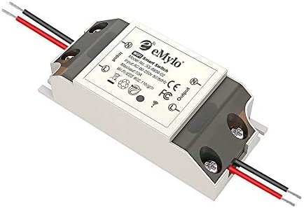 eMylo Commutateur WiFi intelligent Interrupteur d'éclairage WiFi universel Smart Home DIY Module de relais sans fil Télécommande Minuterie Commande vocale avec Alexa, Google Home Via Android IOS 1Pack Fiche Technique et Prix au Maroc