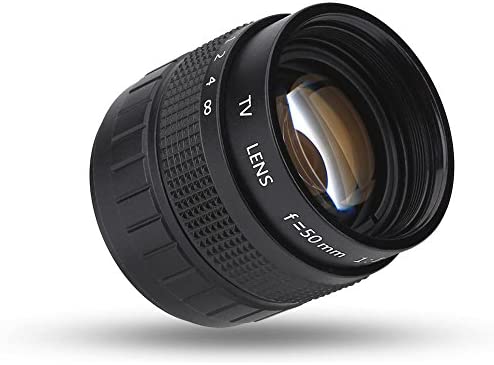 EBTOOLS Objectif de caméra TV, Objectif de caméra CCTV en métal de 50 mm f / 1,4 Applicable à la baïonnette C Compatible avec Les appareils Photo Canon, Sony, Olympus, Pentax, Fuji Micro Fiche Technique et Prix au Maroc