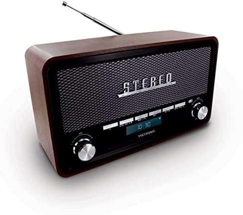 Metronic 477230 Radio Vintage numérique Bluetooth, Dab+ et FM RDS avec entrée Audio, Fonction Double Alarme et dimmer Fiche Technique et Prix au Maroc