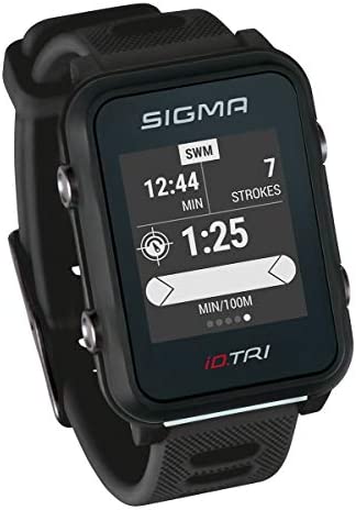 iD.TRI Montre de triathlon GPS avec caractéristiques d'entraînement et de compétition, navigation, Smart Notifications, légère et étanche, avec support pour vélo Fiche Technique et Prix au Maroc
