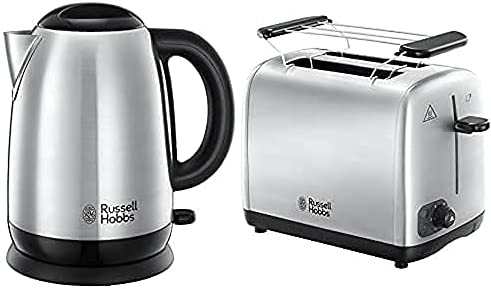 Russell Hobbs Set Petit Déjeuner Bouilloire et Grille Pain Toaster Adventure - 23912-70 et 24080-56 Fiche Technique et Prix au Maroc