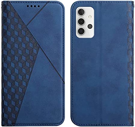 KOUYI Coque pour Samsung Galaxy A32 4G, Premium Flip Housse Étui Protection Rabat Clapet Portefeuille Phone Cover Magnétique [Porte Cartes] Antichoc Béquille Cover (Bleu) Fiche Technique et Prix au Maroc