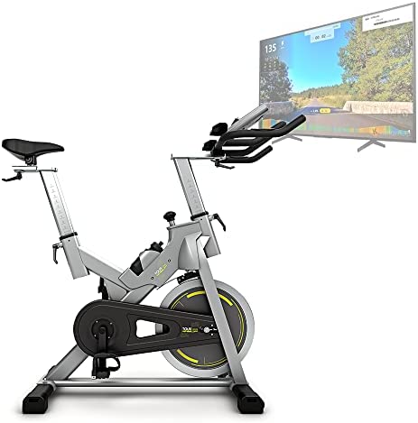 Bluefin Fitness Vélo Tour SP Équipement de Sport à la Maison | Vélo d’Entraînement | Kinomap | Stream Vidéo | Coaching Vidéo | Bluetooth | Appli pour Smartphone | Noir & Gris Argenté Avis, Fiche Technique et Prix au Maroc