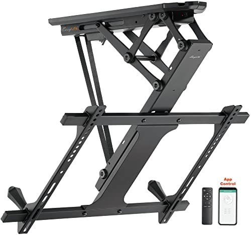 EasyLife Support de plafond pour TV orientable électrique + intégration Smart Home Support VESA jusqu'à 600 x 400 cm pour téléviseur LCD/OLED, moniteur, écran Smartboard, 32-70 pouces + 35 kg - Noir Fiche Technique et Prix au Maroc