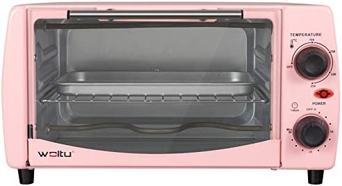 WOLTU Mini Four à Pizza à Pain 12 litres,grillé Mini Four avec minuterie 100-250 ℃ 800W,Rose BF10rs Avis, Fiche Technique et Prix au Maroc