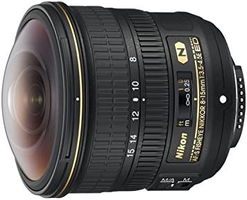 Nikon JAA831DA Objectif AF-S Fisheye Nikkor 8-15 Mm F/3.5-4.5E ED pour Appareil Photo Noir Fiche Technique et Prix au Maroc