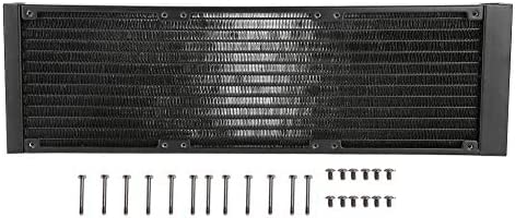 Richer-R Boitier PC Refroidisseur,Ordinateur d'eau de Refroidissement Radiateur Dissipateur de Chaleur avec Filetage G4/1 (120MM/240MM/360MM)(360mm) Fiche Technique et Prix au Maroc
