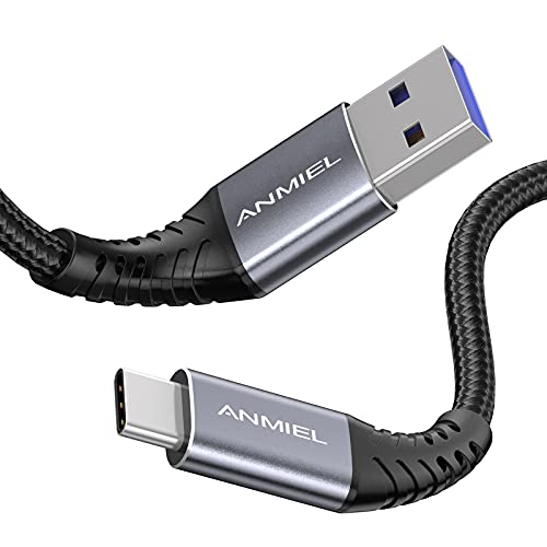 ANMIEL Câble USB C 1M,charge rapide 3A et de données 5Gbit/s,câble de chargeur tressé USB 3.0 A vers USB C,câble USB de type C,pour Samsung Galaxy Note 8 S8 S9 S10 S20,LG V20 G5 G6,HTC10 Fiche Technique et Prix au Maroc