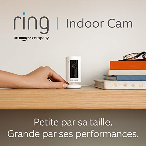Ring Indoor Cam par Amazon | Caméra de surveillance intérieure wifi HD compacte sur prise, Système audio bidirectionnel, Fonctionne avec Alexa | Essai gratuit 30 jours à Ring Protect | Blanc Fiche Technique et Prix au Maroc