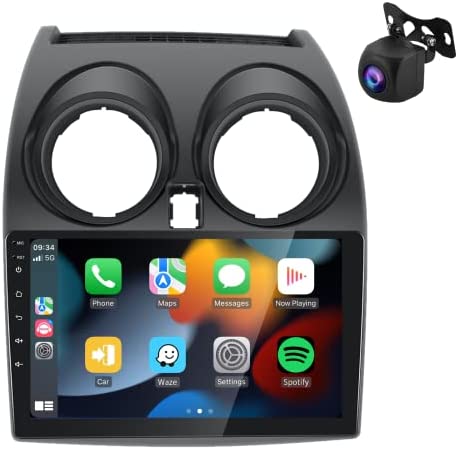 Podofo Autoradio pour Nissan Qashqai J10 2006-2016 sans Fil Carplay 2 Din 9’’ Écran Tactile Android 11 GPS pour Voiture avec Caméra de recul AHD Hi-FI Bluetooth FM/RDS Radio Fonction DVR Fiche Technique et Prix au Maroc