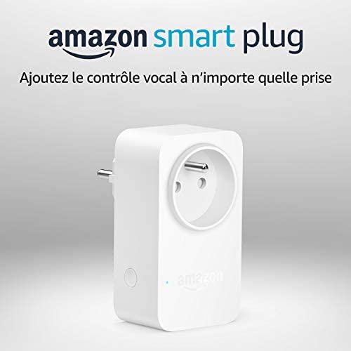 Amazon Smart Plug (Prise connectée WiFi), Fonctionne avec Alexa, Appareil Certifié pour les humains Fiche Technique et Prix au Maroc