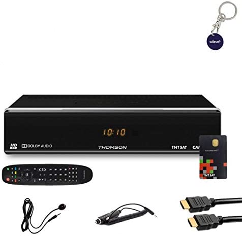 THOMSON Récepteur TV Satellite HD + Carte TNTSAT V6 + Câble HDMI+ Câble 12V + Déport IR Fiche Technique et Prix au Maroc