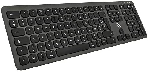 BlueElement Keyboard for Mac - Clavier Bluetooth pour Mac sans Fil Rechargeable - Design Ultra Mince en Aluminium - Touches Silencieuses - Autonomie 90h - pour Mac & iPad - Layout AZERTY Mac (Noir) Fiche Technique et Prix au Maroc