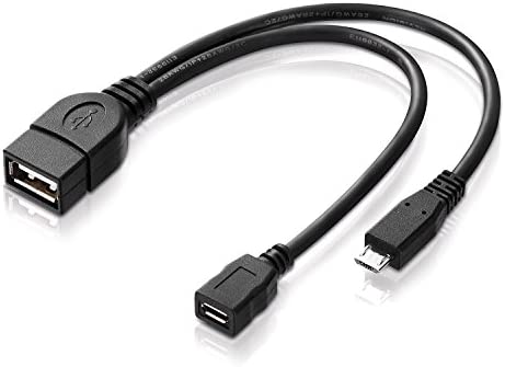 adaptare 40228 USB-OTG Adapter-Kabel Micro-USB 2.0-Stecker USB-Buchse Typ A + Strom-Anschluss für externe Festplatte und andere Geräte Fiche Technique et Prix au Maroc