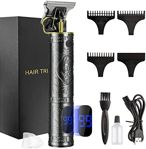 Tondeuse Cheveux Hommes, AISEELY Tondeuse Barbe Kit Homme Professionnel Multifonction avec 3tondeuse à Cheveux et Nez Et Huile de Tondeuse, écran LCD Precision T-Blade, Rechargeable(Gris) Avis, Fiche Technique et Prix au Maroc