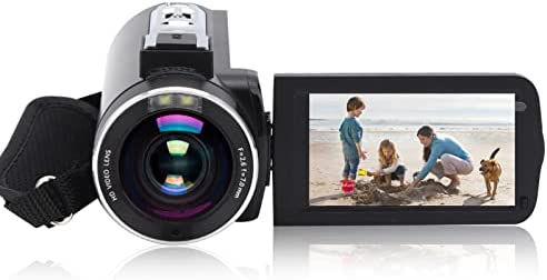 ASHATA Caméra Vidéo Numérique, Vidéo Numérique Haute Définition Anti-tremblement 4K Zoom 18X IPS écran D'affichage Tactile, Enregistreur de Caméra Numérique Caméscope Fiche Technique et Prix au Maroc