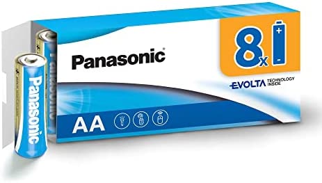 Piles Panasonic AA EVOLTA Technology Inside, paquet de 8 piles alcalines, AA Mignon LR6, 1,5V, emballage sans plastique, pile fiable et performante Fiche Technique et Prix au Maroc