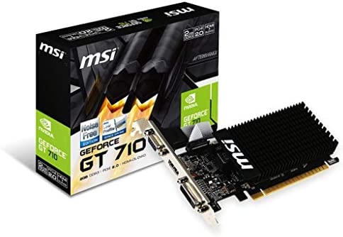 MSI GT 710 2GD3H LP Carte Graphique Nvidia GT710 954 MHz 2048 Mo PCI Express Noir Fiche Technique et Prix au Maroc