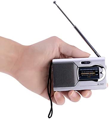 Radio Portable, Radio Vintage Haut-Parleur Intégré Universel, Mini Radio AM/FM Haut-Parleurs Stéréo FM (88-108 MHz) / AM (530-1600Khz) avec Antenne Télescopique Récepteur, Argent Fiche Technique et Prix au Maroc