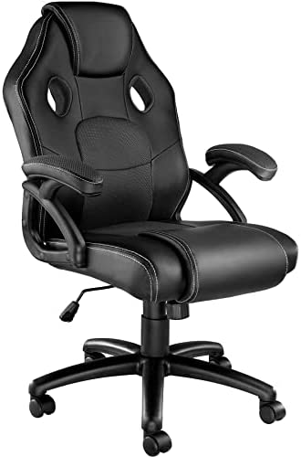 TecTake 800770 Chaise Fauteuil Siège de Bureau Hauteur Réglable Sportive Gamer - diverses Couleurs au Choix - (Noir | No. 403457)Avis,  Fiche Technique et Prix au Maroc