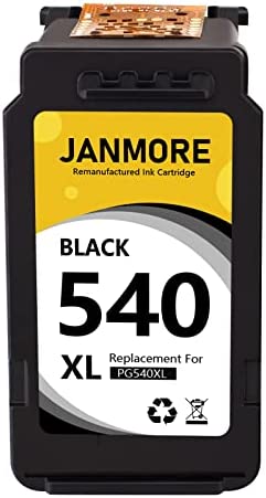 JANMORE Remanufacturées Cartouches d'encre pour Canon 540 PG-540XL, 1 Noir, pour Canon Pixma MG3650 MG3550 MG3150 MG3600 MG4250 MX375 TS5150 TS5151 ImprimanteAvis,  Fiche Technique et Prix au Maroc