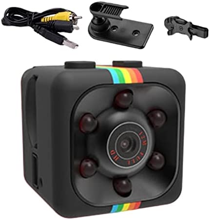 Stronrive Caméra d'action, Enregistreur vidéo à caméra Rechargeable DV1080P avec Support, Caméscope Ultra HD SQ8/SQ11, caméras vidéo Rechargeables USB Carte mémoire intégrée de 32 Go pour Les Sports Fiche Technique et Prix au Maroc